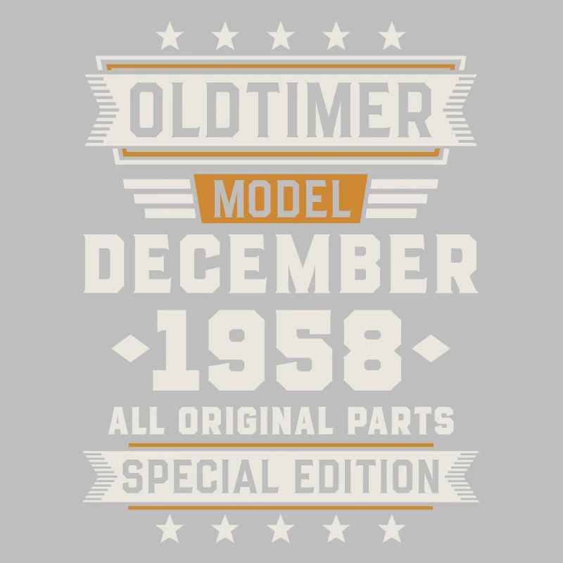 Oldtimer Décembre 1958 Cadeau d’anniversaire