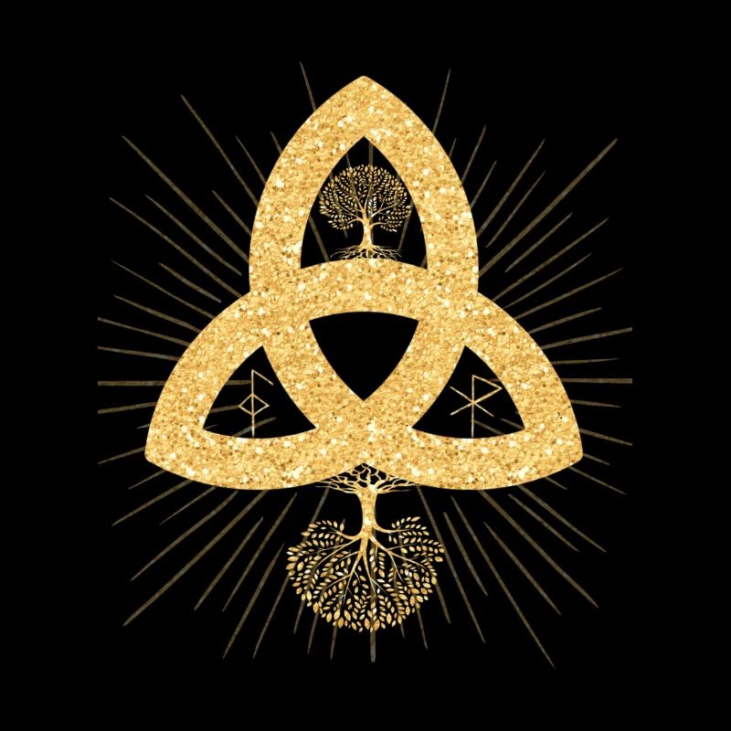 SYMBOLE RUNE - Triqueta Lebensbaum Baum des Lebens