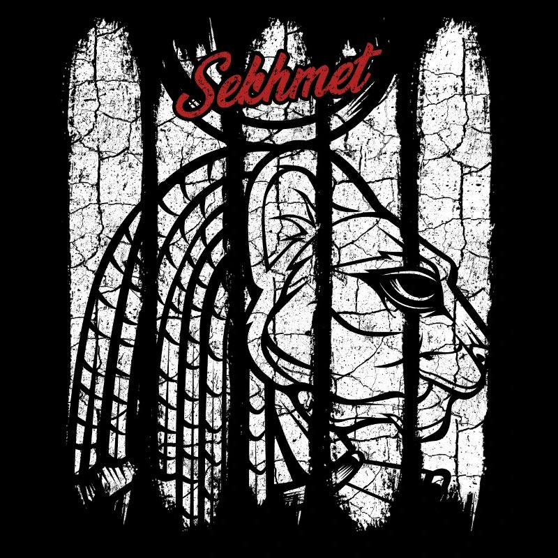 Divinité cadeau Vintage Retro Sachmet Silhouette