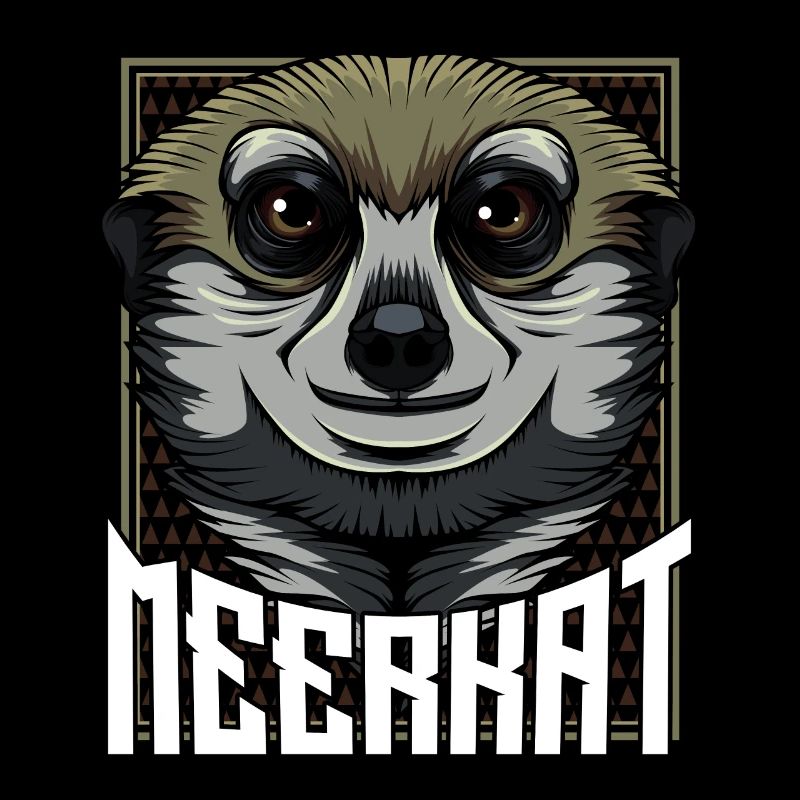 Erdmännchen Gesicht Tierfreund Tierliebe Geschenk