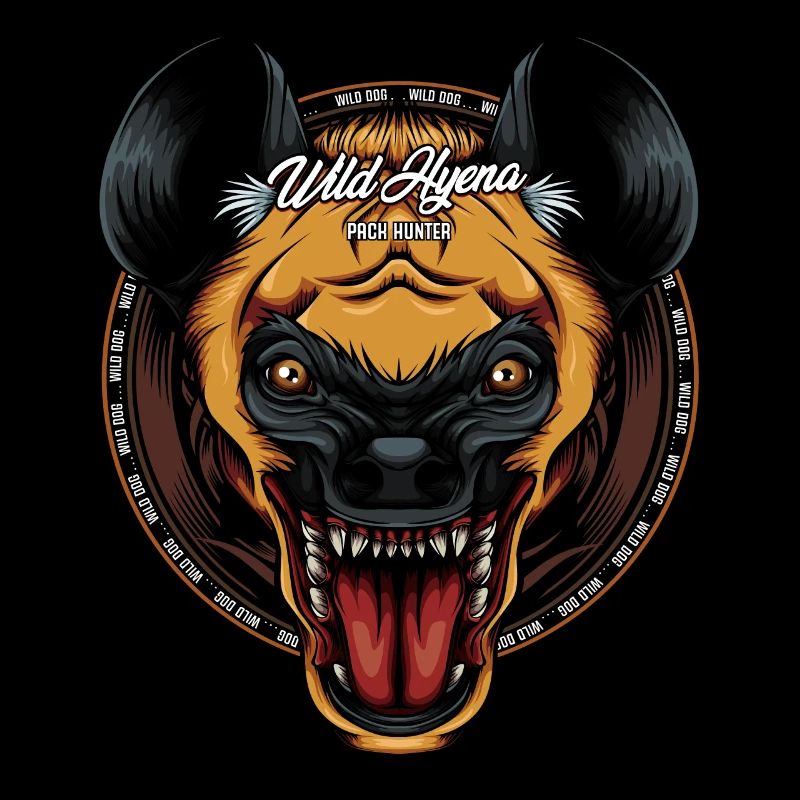 Cool Hyänenkopf Tüpfelhyäne Tierwelt Geschenkidee