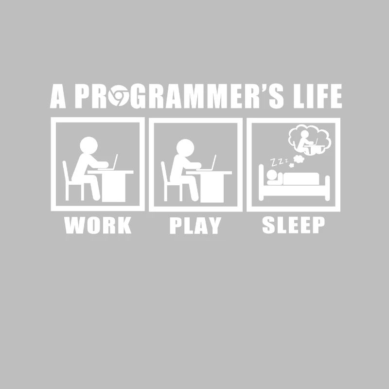 Das Leben eines Programmierers Spruch Geschenkidee