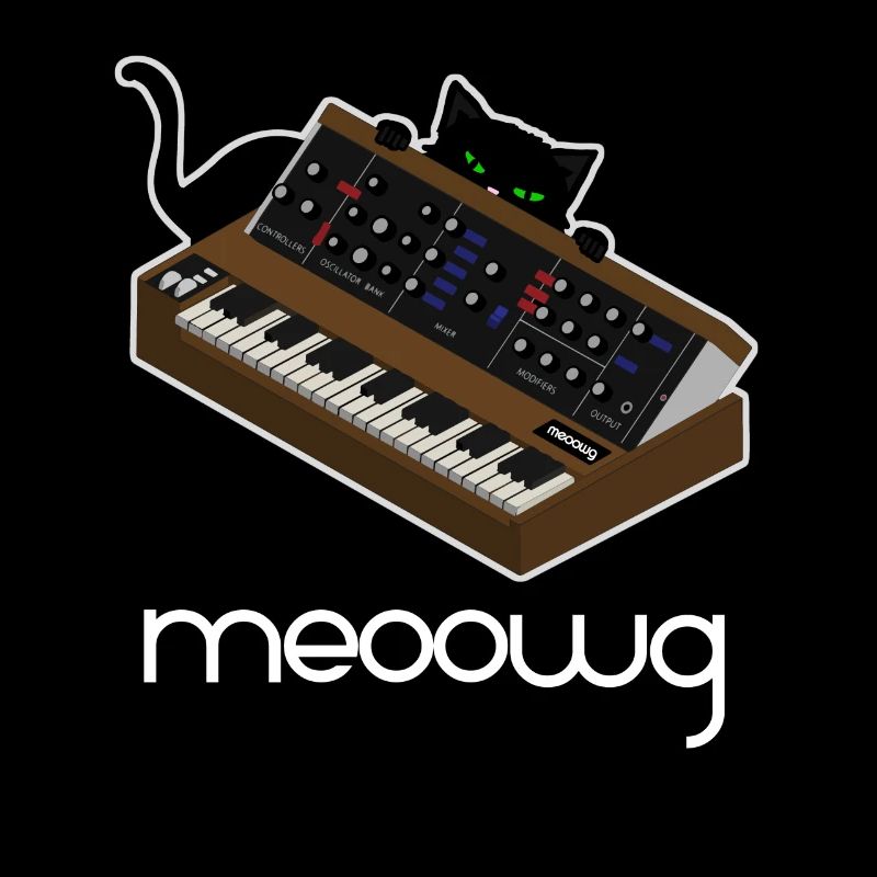 Funny Synthesizer Cat