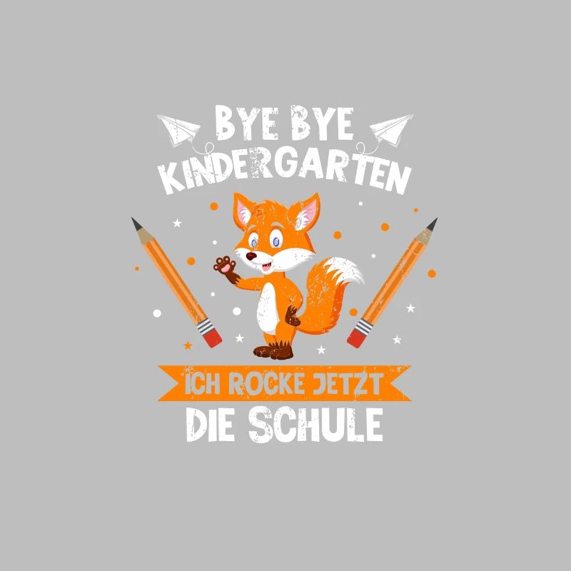 Bye Bye Kindergarten Einschulung Fuchs Geschenk