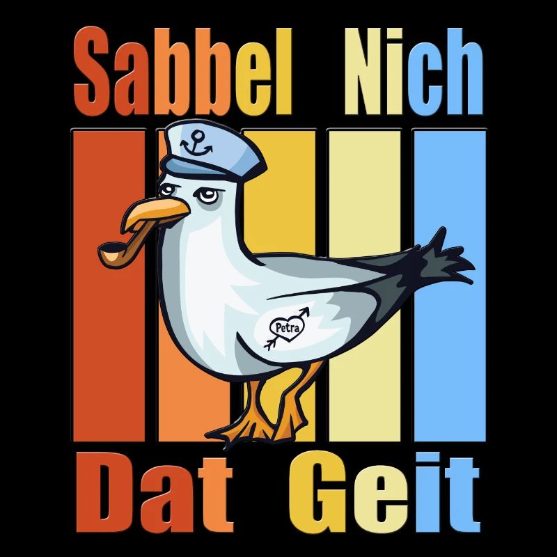 Moin Sabbel Nich Dat Geit Anker Möwe Seemann