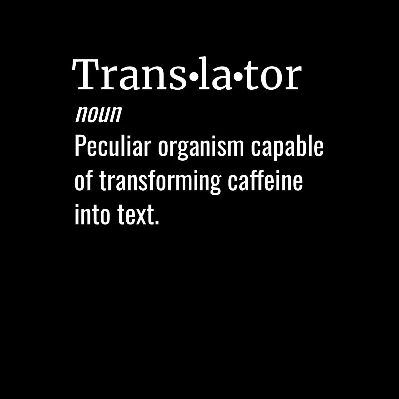 Translator Übersetzer Wörterbuch Definition