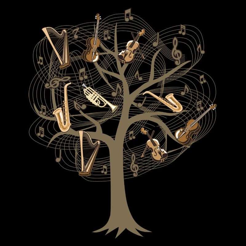 Musician Tree / Orchestra Music Notes Gift Idea