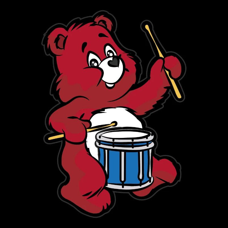 TEDDY Bear Drums Drummer Snare Drum