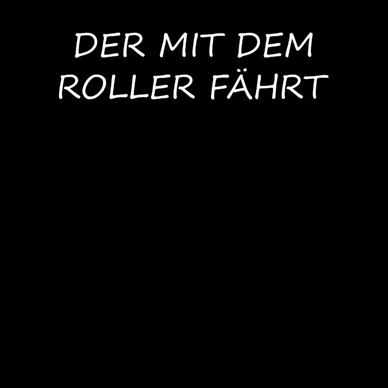 Der mit dem Roller fährt Rollerfahrer