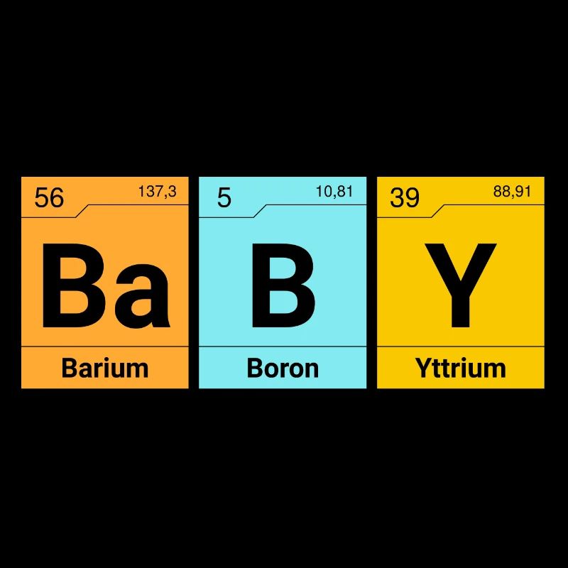 Éléments de chimie bébé