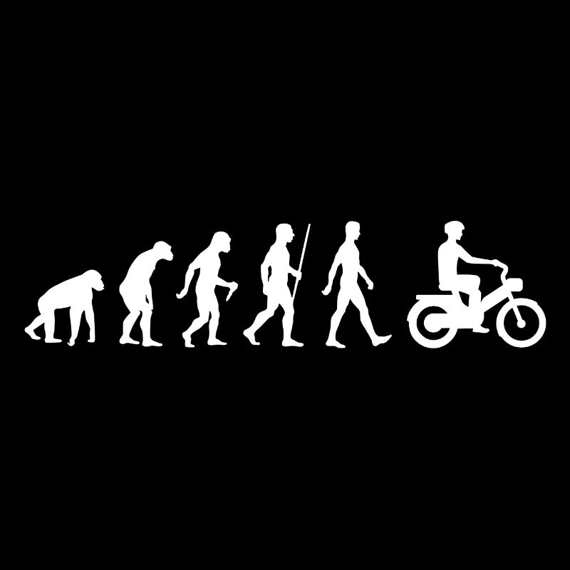 Mofa Evolution Moped Mofafahrer
