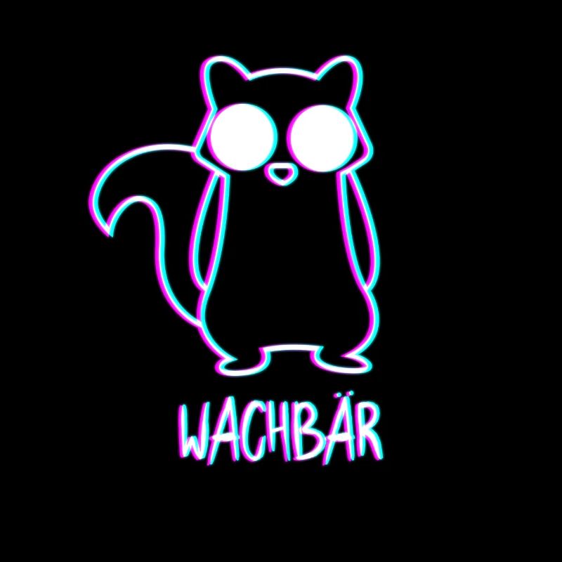 Wachbär Techno Raver Breakcore Cybergrind
