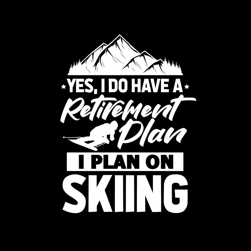 Grand-père retraité du ski