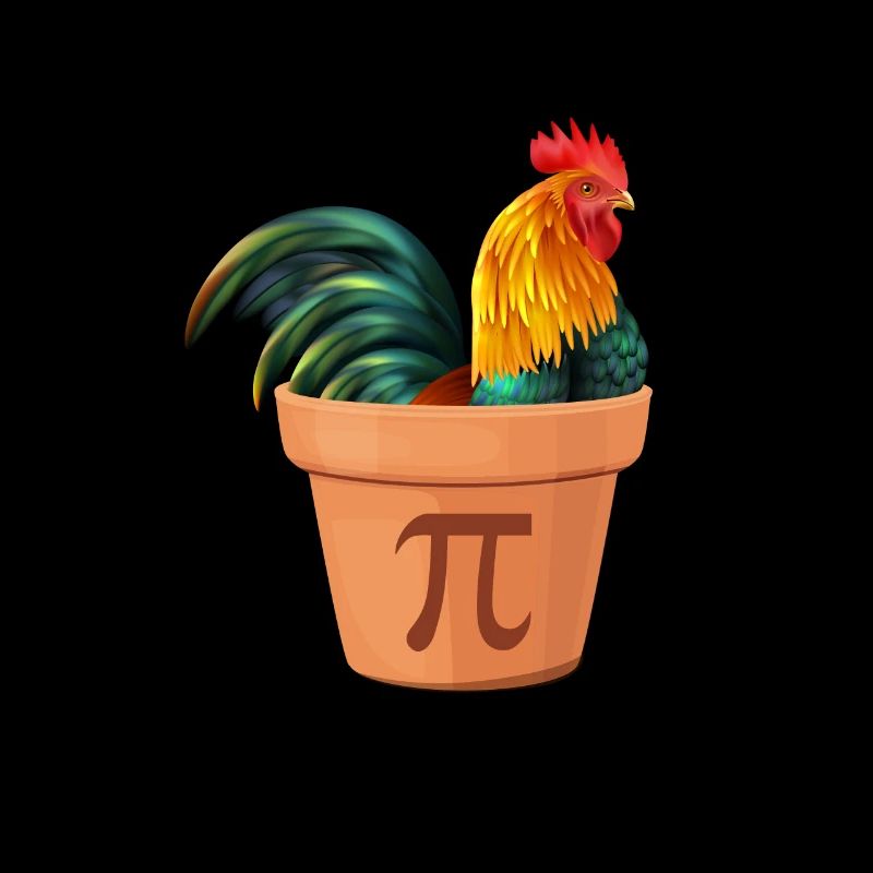 Poulet Pi Math Poulets Coq Cadeau