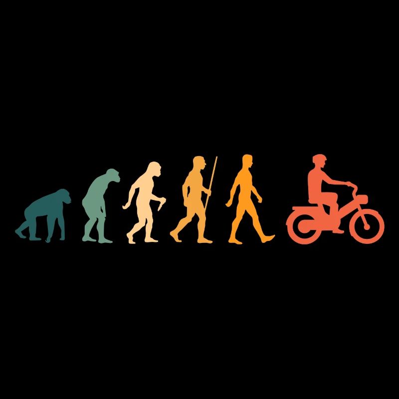 Mofa Evolution Retro Mofafahrer