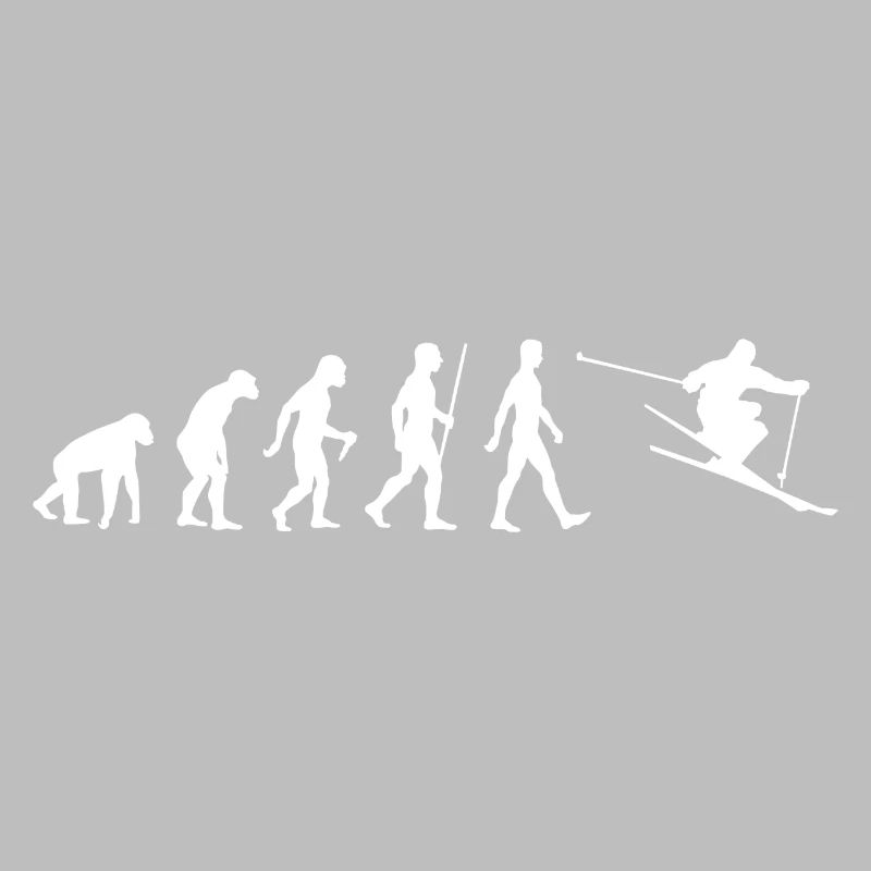 Skiing Evolution Skier Development Ski