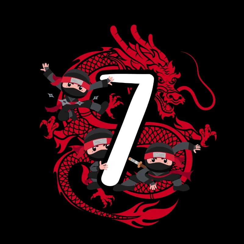 7ème anniversaire Garçon 7 ans Ninja Dragon Costume