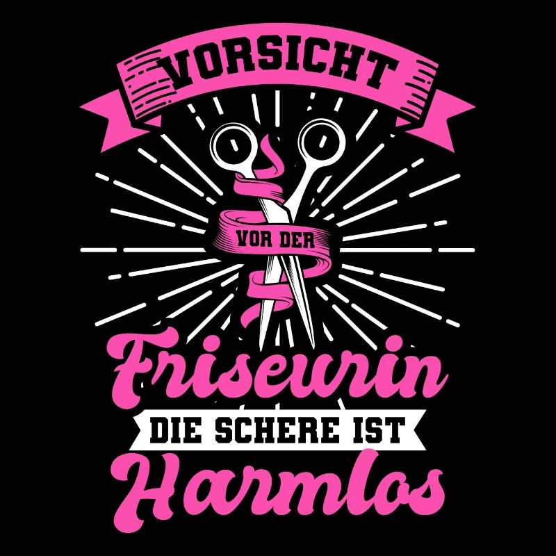 Friseurin Schere