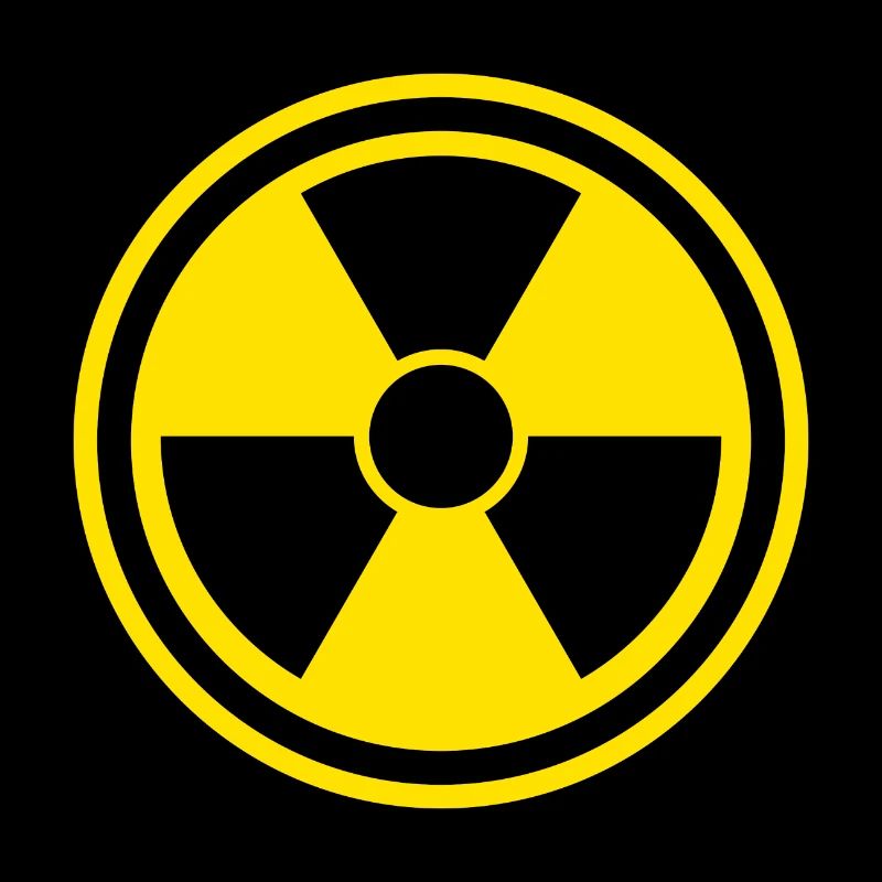 Warnschild Nuclear