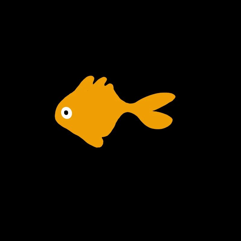 Poisson rouge minimaliste
