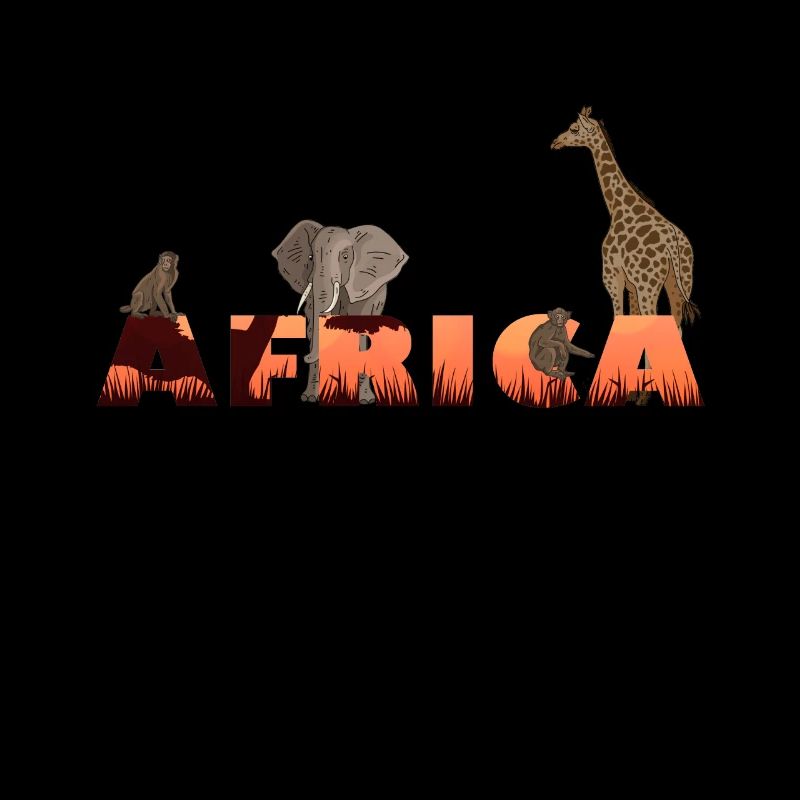 African animals africa giraffe elephant monkey
