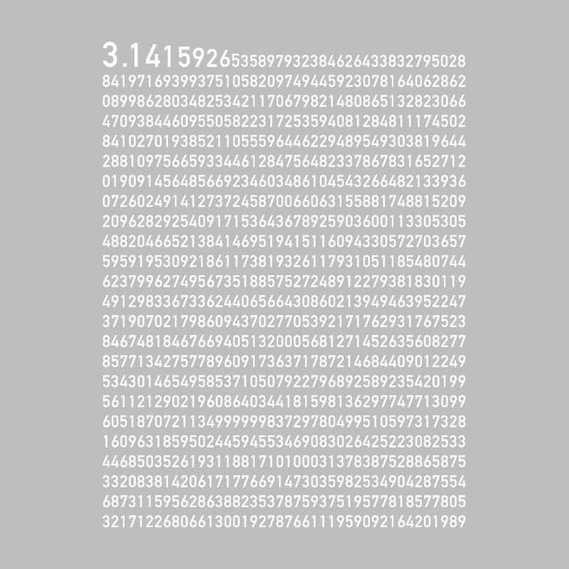 Pi 1000 posts mathematics numbers math gift