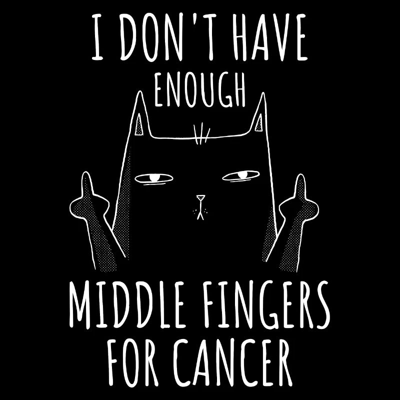 Middle Fingers For Cancer Brustkrebs Geschenk