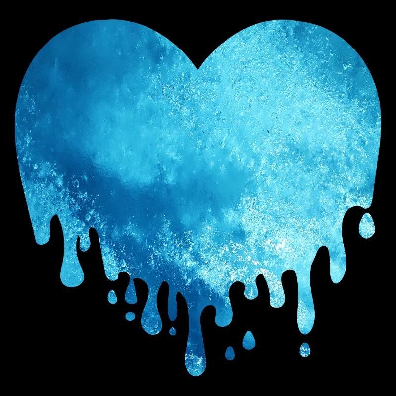 Melting Ice Glacier Heart