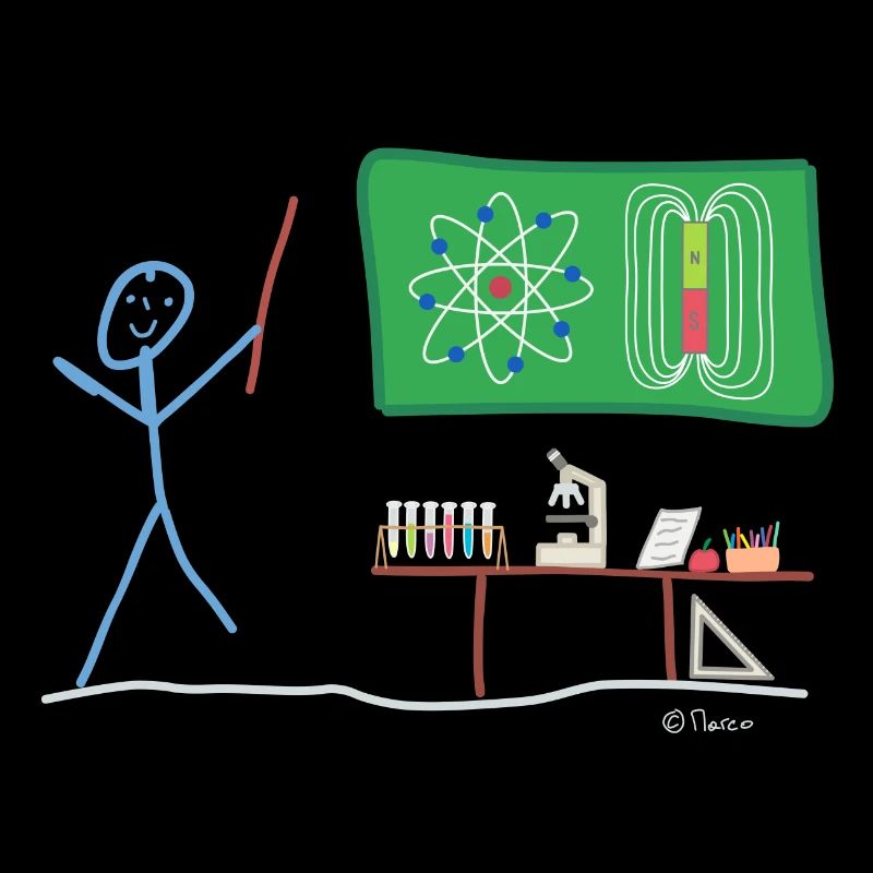 Science Stickman Chimie Physique
