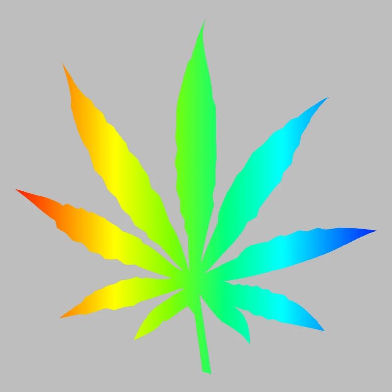 Marihuana-Blatt-Regenbogen