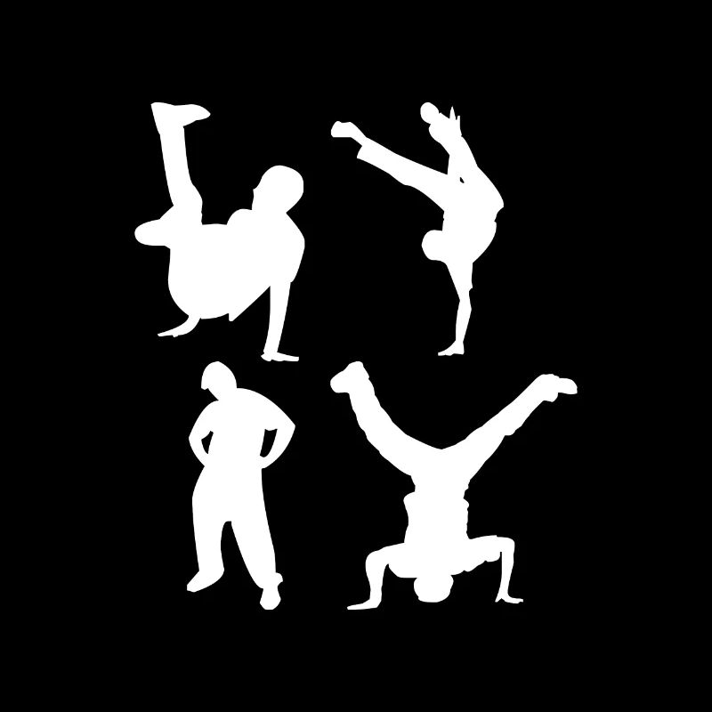 T-shirt de danse de fan de breakdance quatre de breakdancer