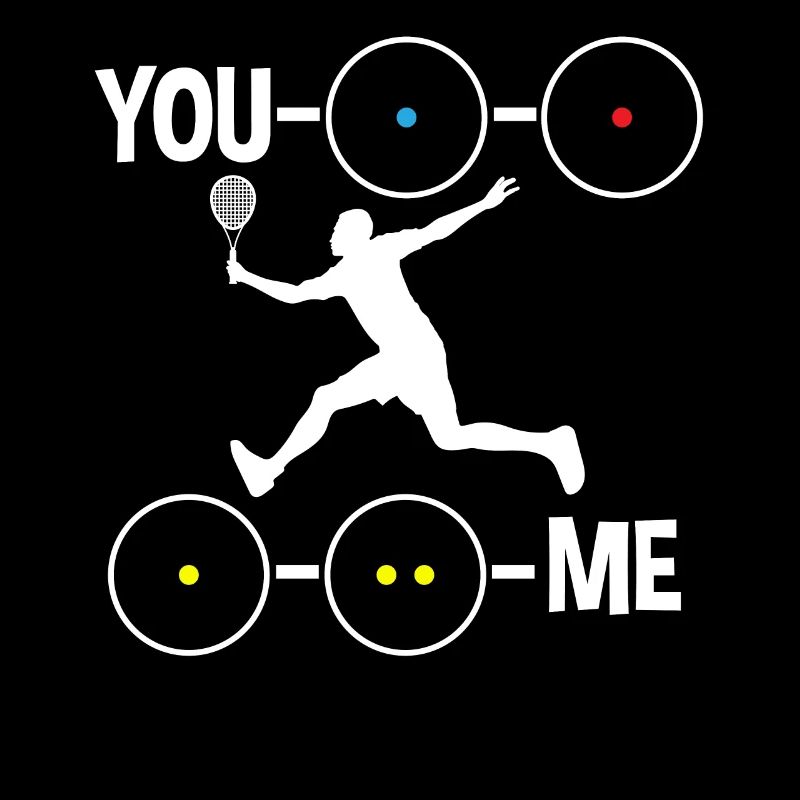 Squash Spieler Squashen Squashball You and Me