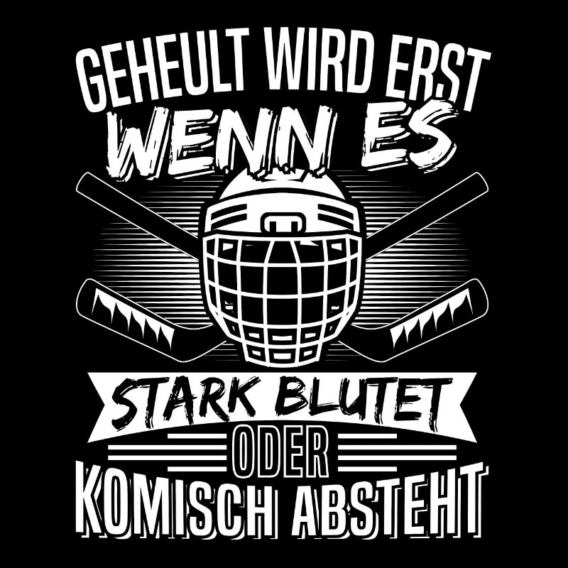 Eishockey Geheult wird erst wenn stark blutet