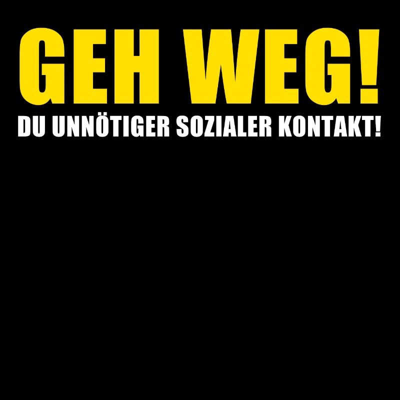 sozialer Kontakt Corona abstand gemein Spruch Fun