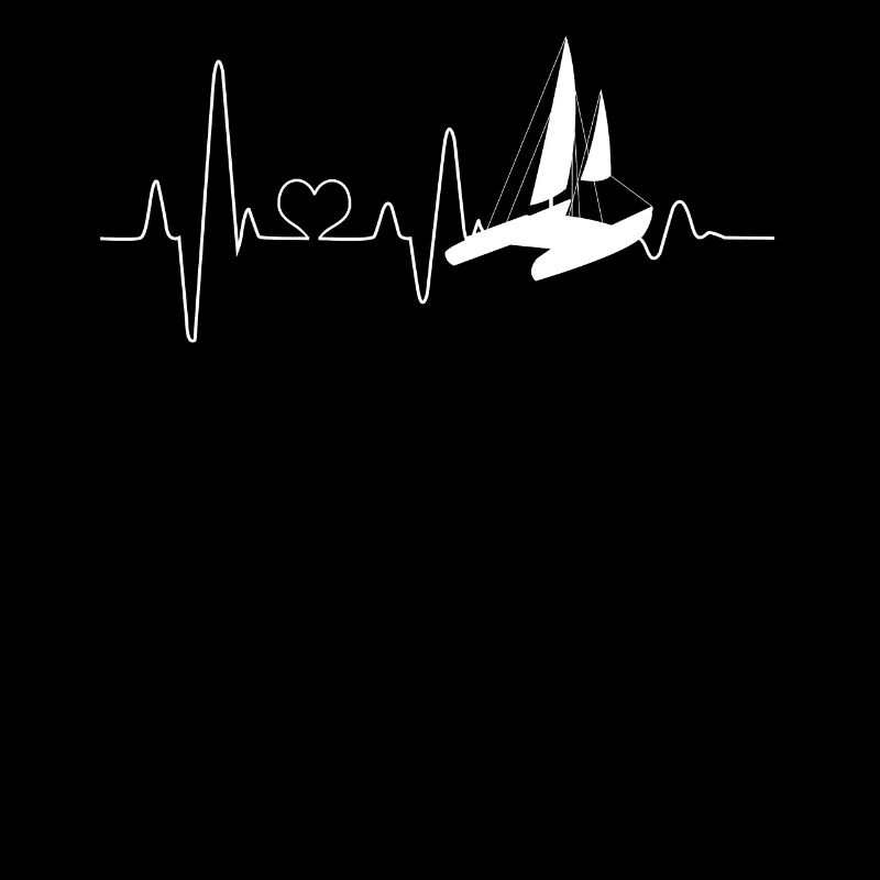 Catamaran voile bateau double coque Heartbeat