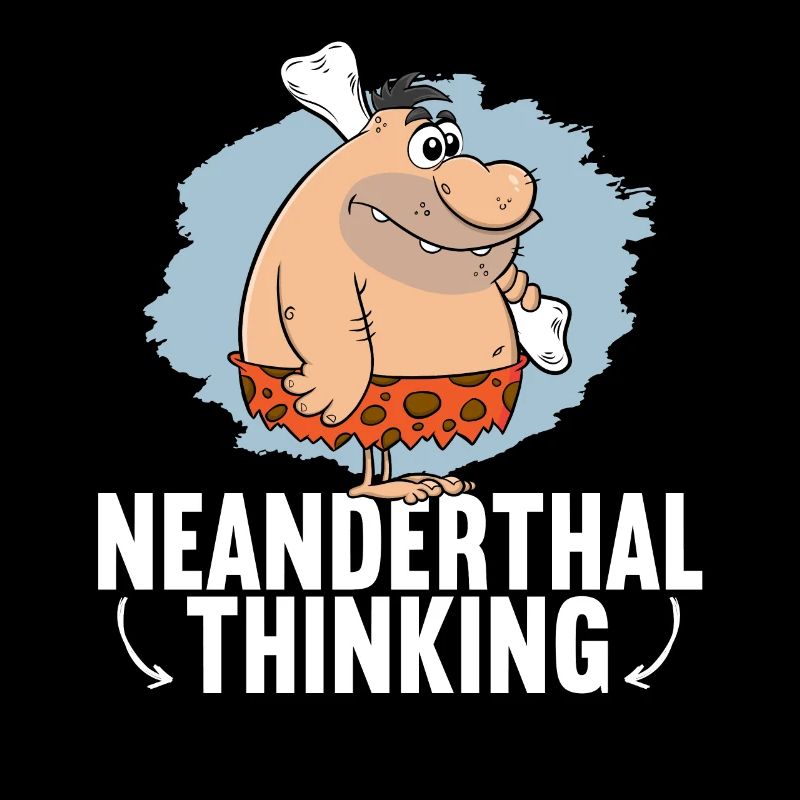 Neandertaler Denkender Höhlenmensch
