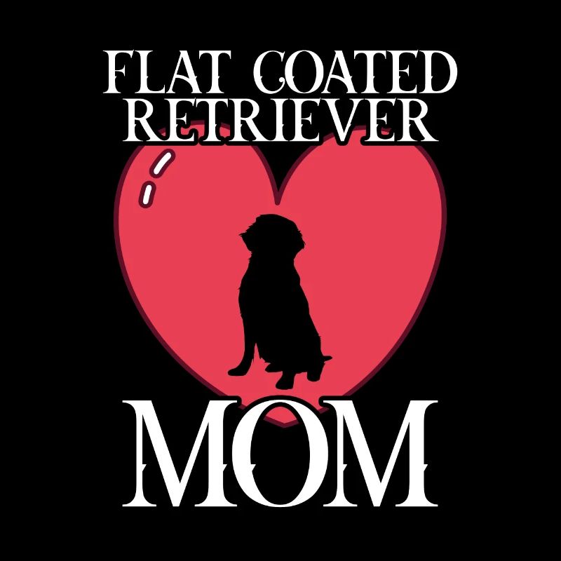 Flat coated retriever mom Hund