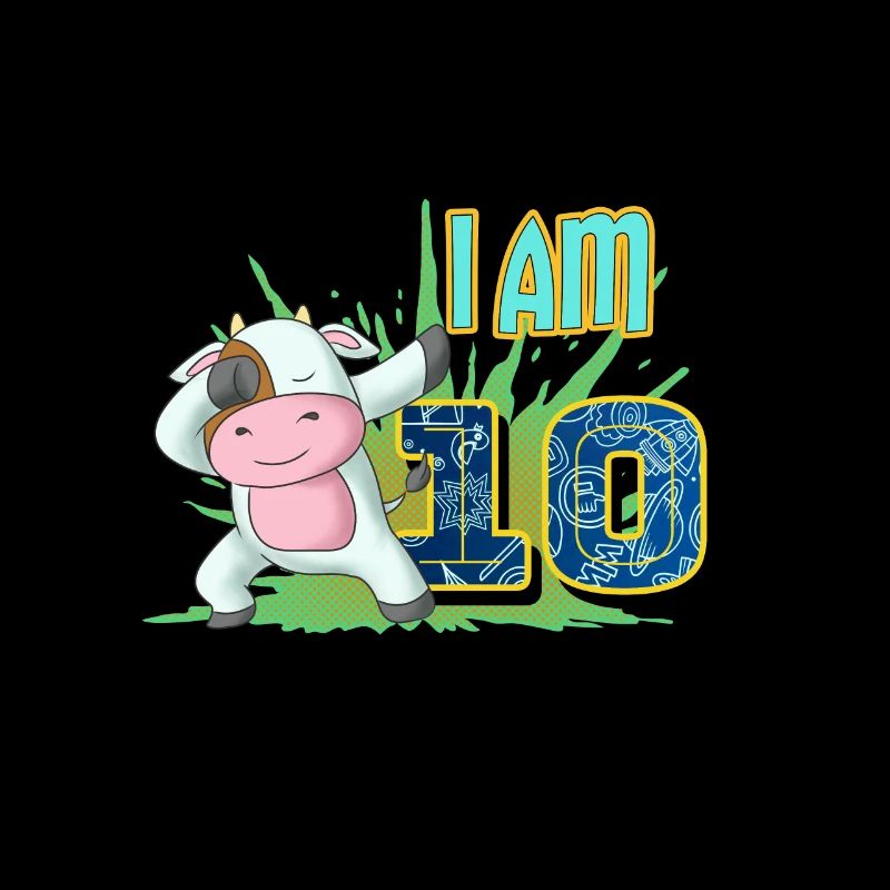 10. Geburtstag Dabbing Cow