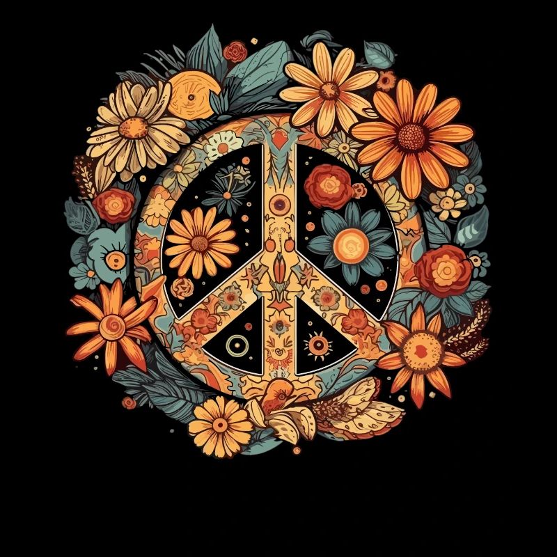 Kostüm Hippie Peace Zeichen