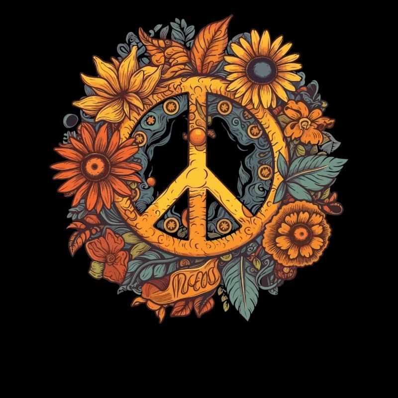 Kostüm Hippie Peace Zeichen