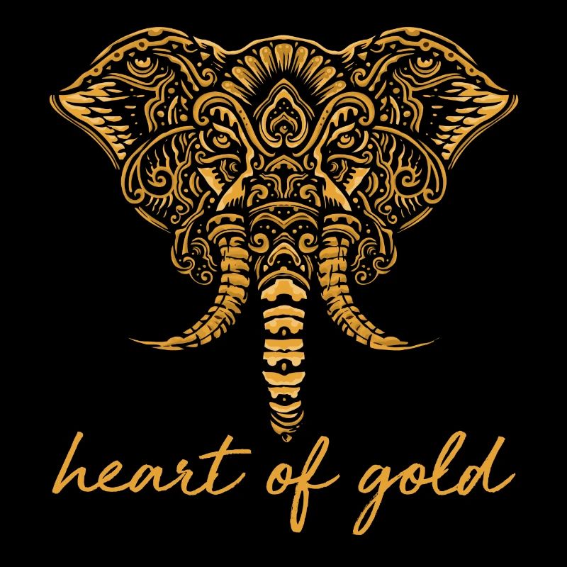 Cadeau de chakra mandala coeur d'éléphant