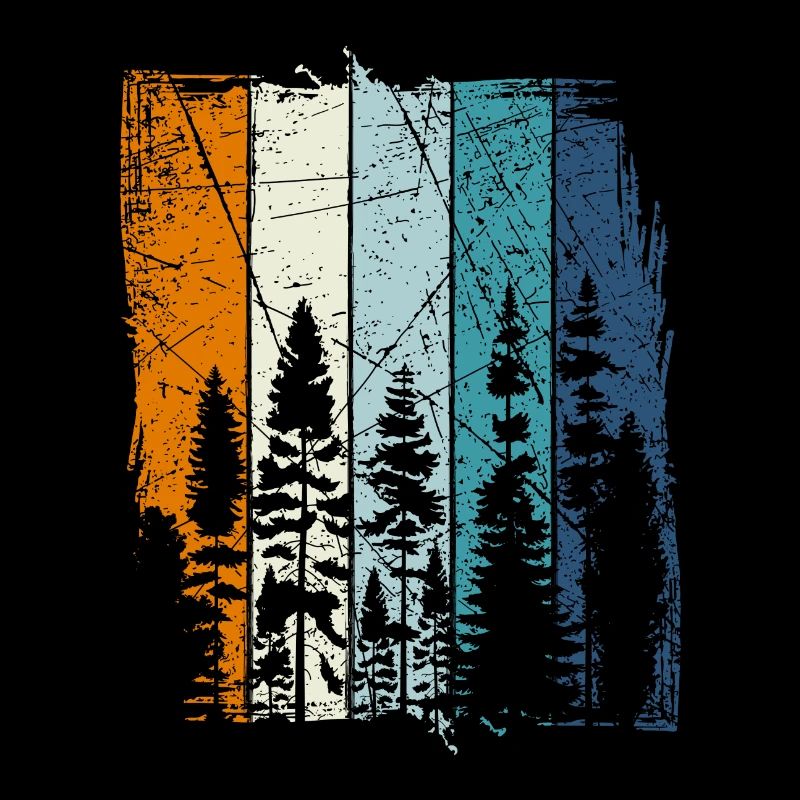 Travailleur de tronçonneuses de bûcheron forestier rétro