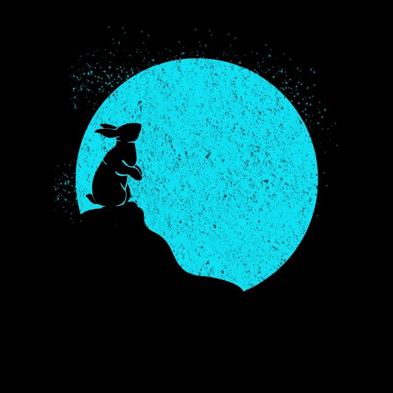 Full Moon Rabbit Gift Nature Wildlife Hunting