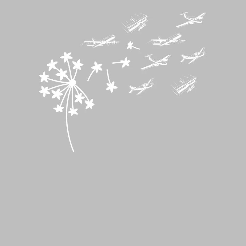 Pilot plane dandelion flying gift idea