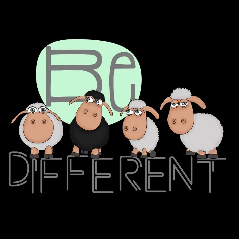 Be different: Besondere Schafe - lustiges Schaf