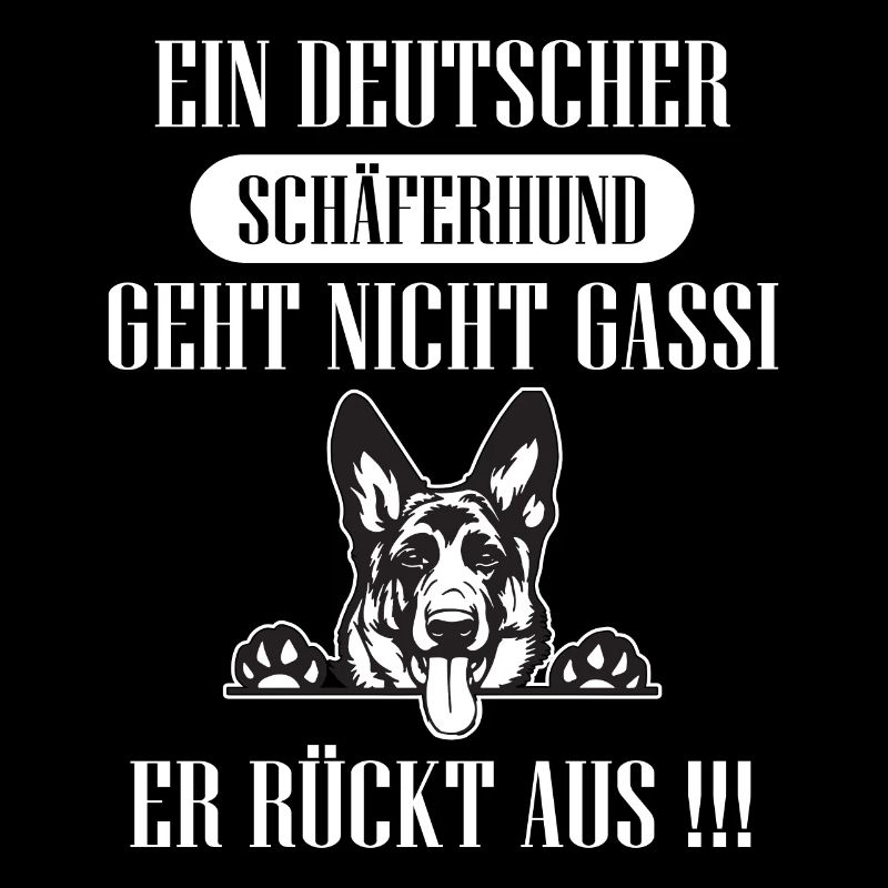 Ein Deutscher Schäferhund geht nicht Gassi