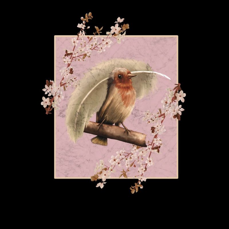 Japan Kirschblüten Vogel