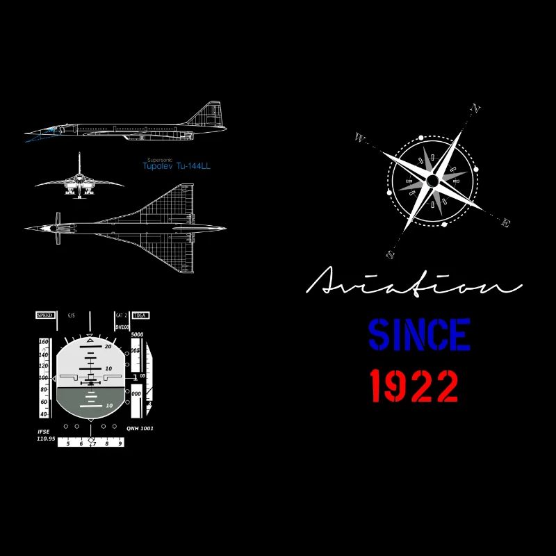 Aviation since 1922 Überschalljet Fluginstrument
