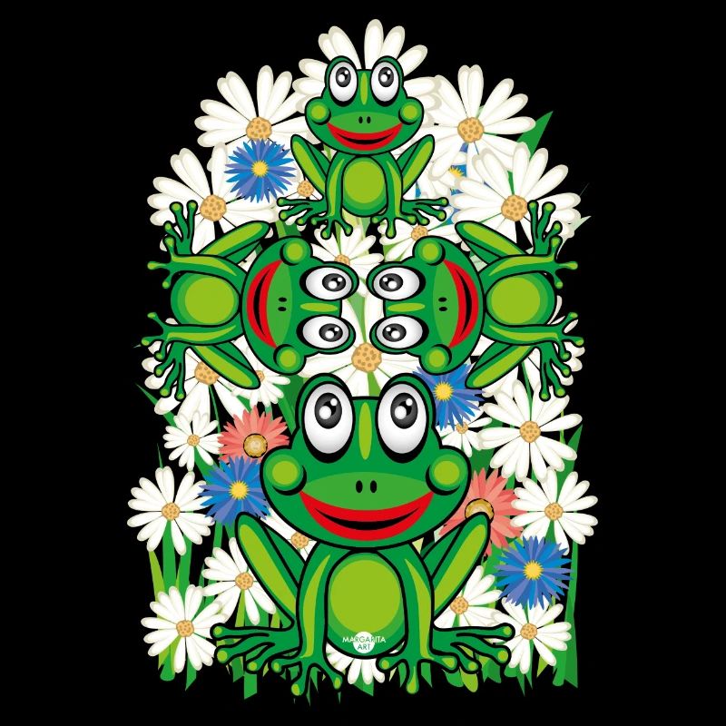 16 Flowers Frog Frog Frogs