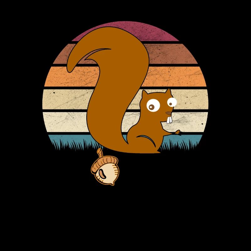 Lustiges Eichhörnchen Nuss Geschenk